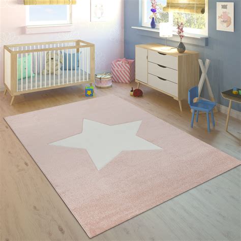 Runder mädchen teppich mit stern rosa weiß ab 99,00 € merken. Kinderteppich Mädchen Stern Rosa Weiß | Teppich.de