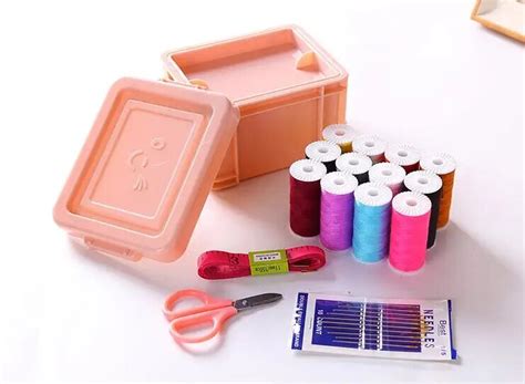 1 Pcs Multifunction Plastic Sewing Box Threads Sewing Tools Home