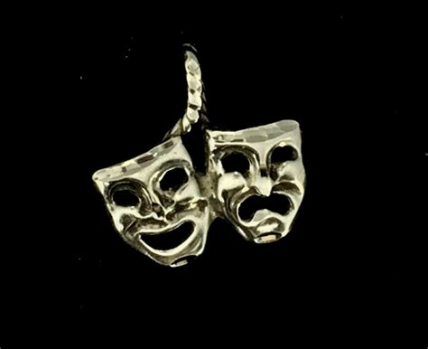 Vintage Sterling Silver 925 Tragedy Drama Comedy Theatre Masks Etsy
