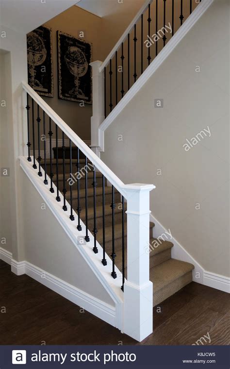 Pillars and poles are out of seawater resistant cast aluminium made in our own moulds, made in german graphic proposals are made according to measurements, pictures from job site and required style of iron work. Iron Railing Staircase High Resolution Stock Photography ...