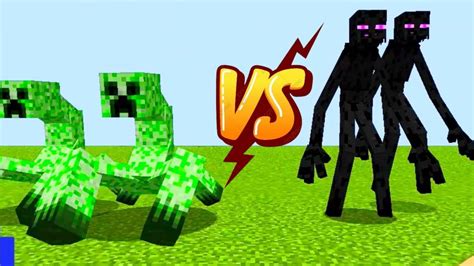 Mutant Creeper Vs Mutant Enderman Minecraft Youtube