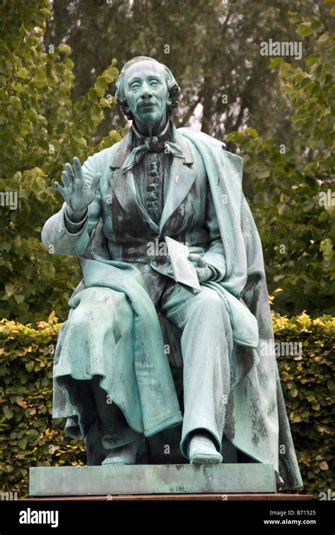 Bronze Statue Of Hans Christian Andersen Kings Garden Copenhagen