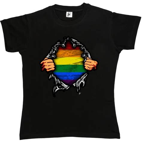 pokazując prawdziwe gay pride rainbow kolory lgbt odzież damska koszulka drukowanie t shirt lady