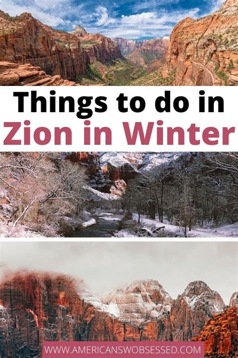 Visiting Zion National Park In Winter Travel Around The World Usa
