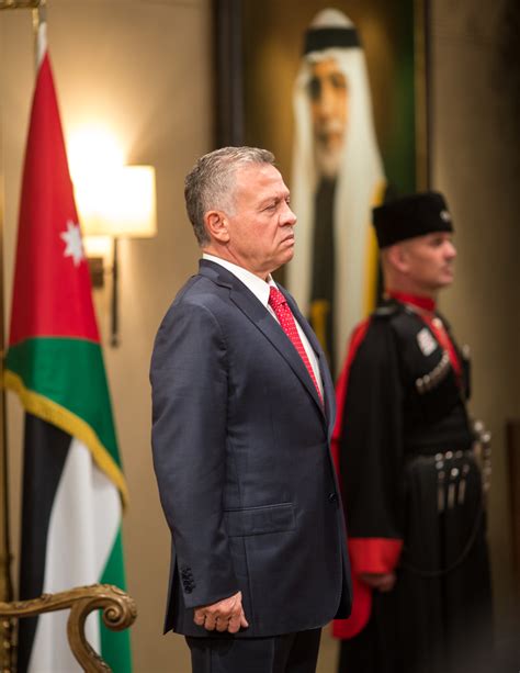 His Majesty King Abdullah Ii Swears In The New Cabinet At Al Husseiniya