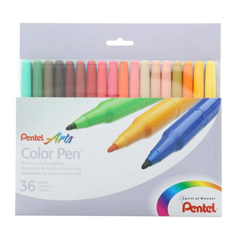 Pentel Color Pen Set 36 Color Set All 36 Colors Michaels