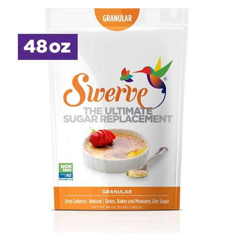 Swerve Granular Sweetener 48 Oz The Ultimate Sugar Replacement Keto