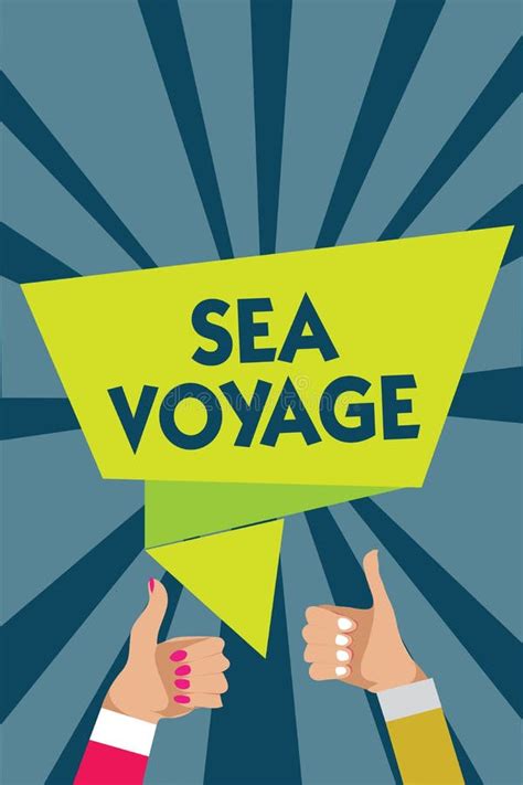 Handwriting Text Writing Sea Voyage Concept Meaning Riding On Boat