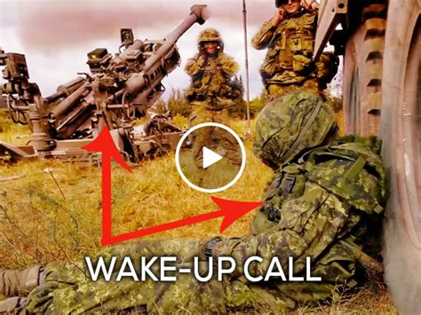 Sleeping Military Howitzer Wake Up Call Funny Punishment Video Fire