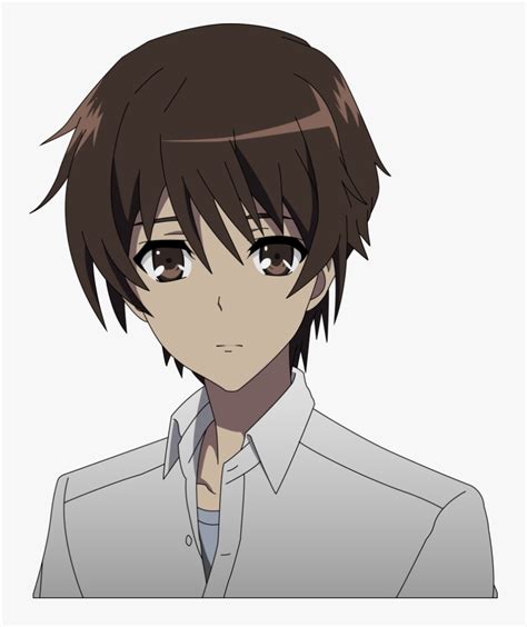 Animated Sad Boy Png Image Anime Boy With Brown Hair And