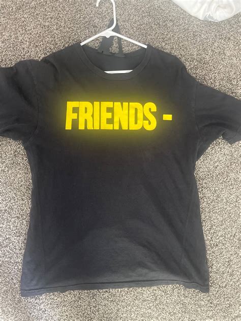 Vlone Vlone Friends Black And Yellow Tee Grailed