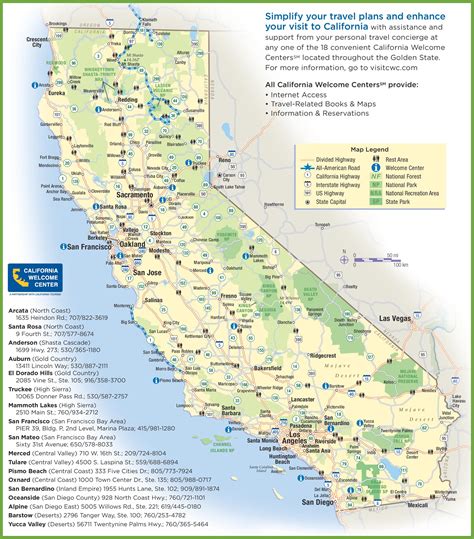 California travel map