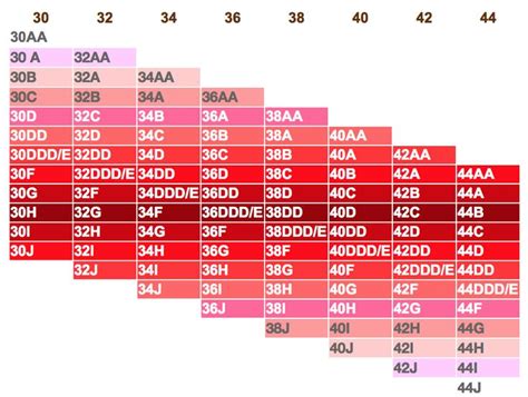 Cup sizes refer to the difference between over bust and the rounded down under bust measurements. Bra Sister Size Chart-Find your bra size equivalents in ...
