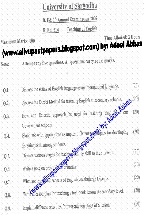 ALL UNIVERSITIES AND SERVICE COMMISSIONS PAST PAPERS IN PAKISTAN
