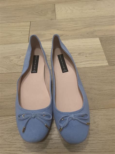 New Steve Madden Blue Ballerina Flats With Bow Fashion Clothing