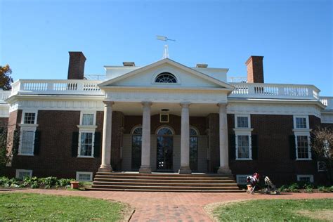 Thomas Jeffersons Monticello Front Entrance Designed Solely By