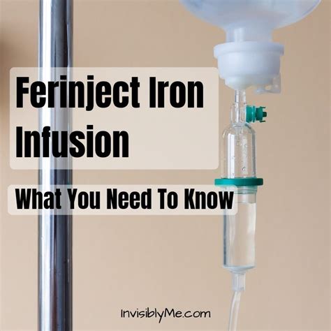 Ferinject Iron Infusion What You Need To Know Iron Infusion Iv