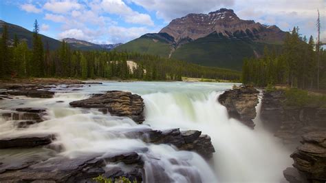 Athabasca Falls In Jasper Nationalpark Expediade