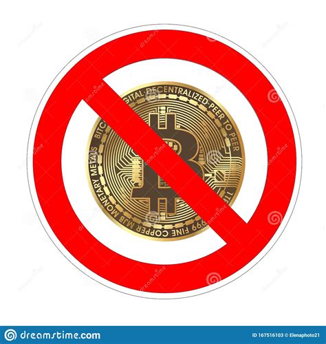 Crypto exchange with zero withdrawal fee. No Bitcoin Crypto Currency Forbidden Sign, Red Prohibition ...