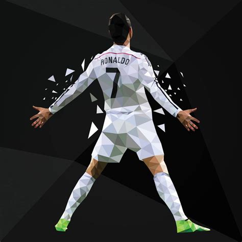 Download Football Players Hd Ronaldo Siu Poly Wallpaper