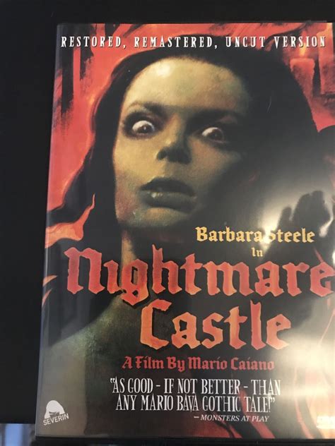 Nightmare Castle Dvd 2009 Restored Remastered Uncut Version Pre