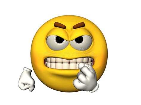 Angry Emoticon With Baring Teeth Picture Image 14427811