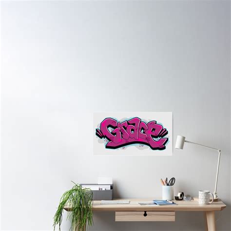 Grace Graffiti Name Poster For Sale By Namegraffiti Redbubble