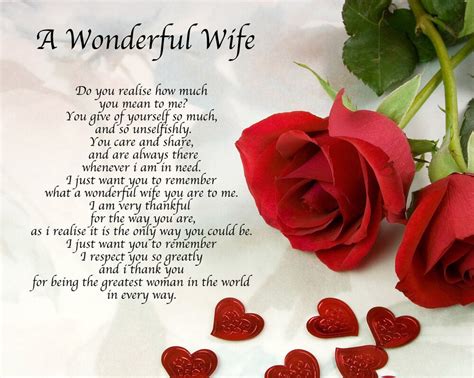 Christmas gift ideas for men. Personalised Wonderful Wife Poem Christmas Birthday ...