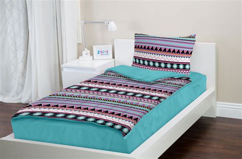 Zipit Bedding Set Zip Up Your Sheets And Comforter Like A Sleeping