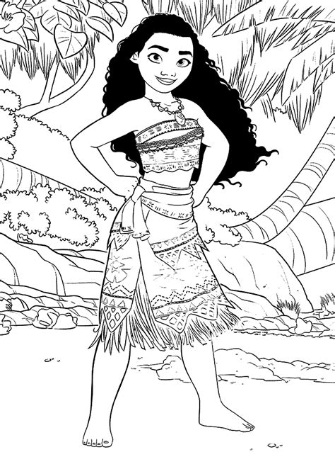 Here is a set of 20 coloring pages. Moana Free Coloring Printable | Coloring Pages for Kids ...