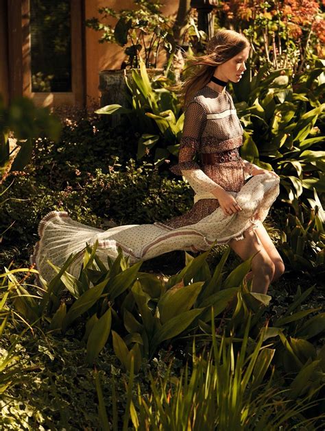 Julia Hafstrom In Vogue China July 2015 By Mark Segal Nature Editorial