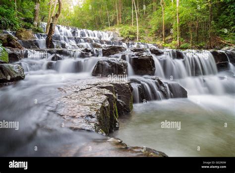 Beautiful Deep Forest Waterfall At Sam Lan Waterfall National Park