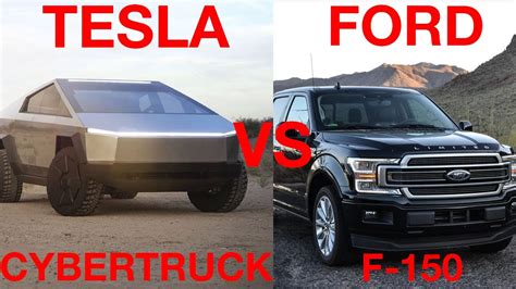 Tesla Cybertruck Vs Ford F 150 Youtube