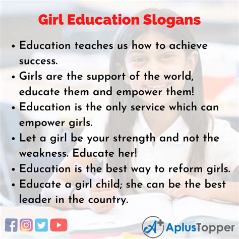 Girl Education Slogans Unique And Catchy Girl Education Slogans In