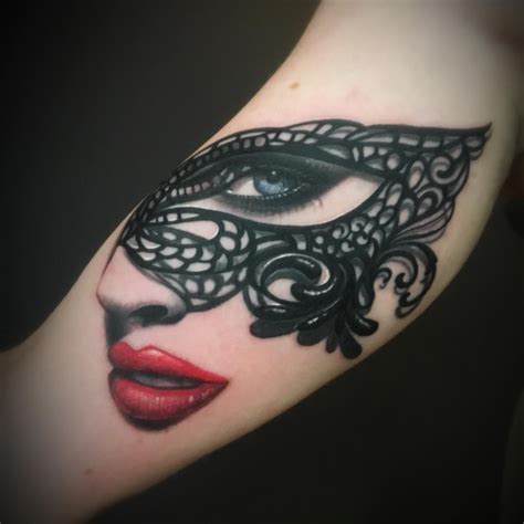 30 Of The Most Beautiful And Mysterious Venetian Mask Tattoos And Their