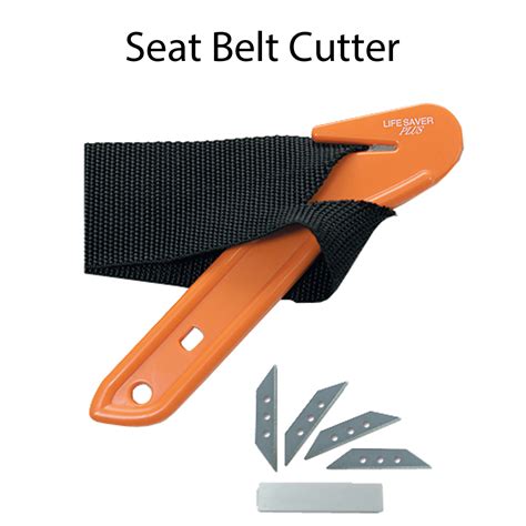 emi lifesaver plus seat belt cutter with 4 blade