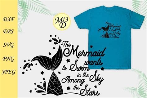 Quote About Mermaid And The Tail Of A Mermaid 1092191 Svgs Design