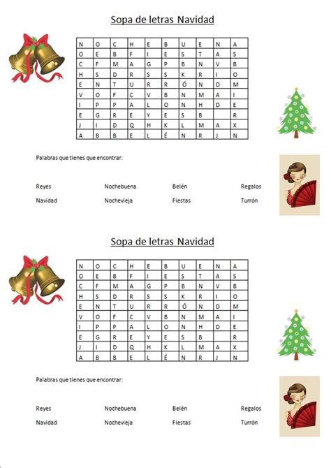 ¡todos Adictos Al Español Navidad Sopa De Letras