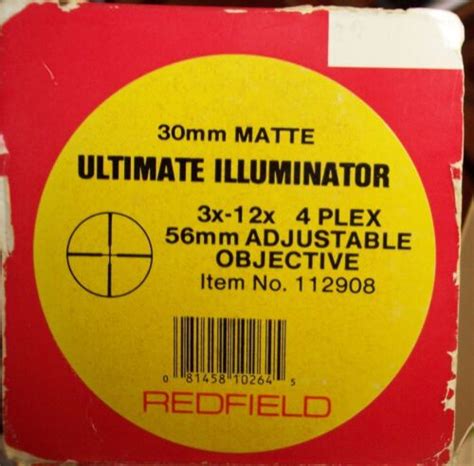 Redfield Ultimate Illuminator 3 12x56mm Rifle Scope Usa Matte Nice Ebay