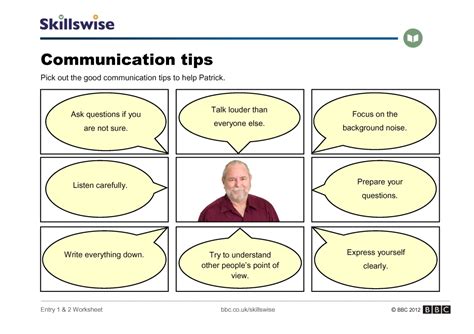The way you speak to the person who is i understand that your company takes part in volunteer activities regularly. Printables. Communication Skills Worksheets ...