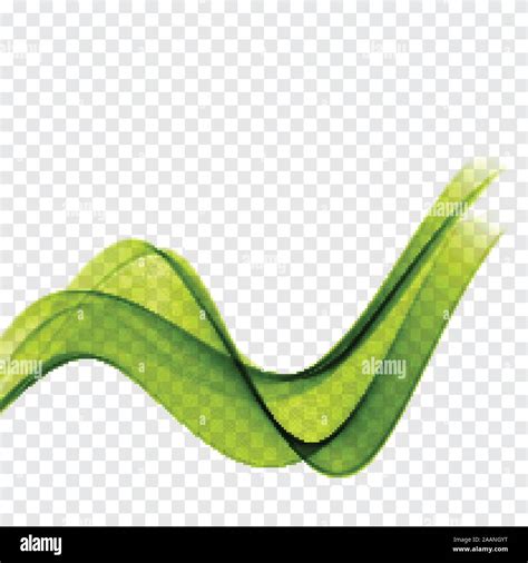Abstract Background With Green Waves Wave Green Stock Vector Image