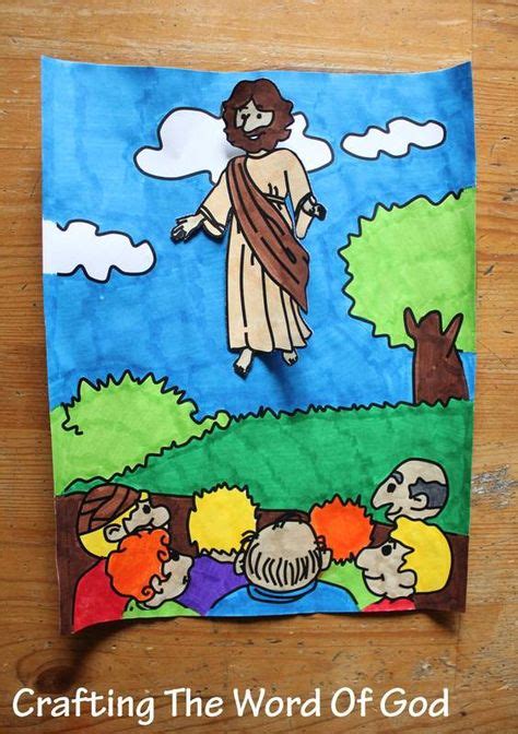 30 Best Jesus Ascend To Heaven Images Sunday School Crafts Bible