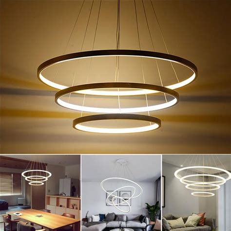 With so many stylish and unique fixtures available on wayfair, you will be able to find a light that speaks to your home. LED Ceiling Pendant Dimming Ring Light Holder Lamp Shade ...