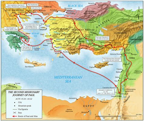 Apostle Paul 4th Missionary Journey Map