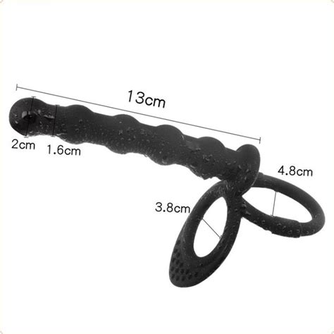Cock And Ball Ring With Anal Beads Wholesale Sex Toys For
