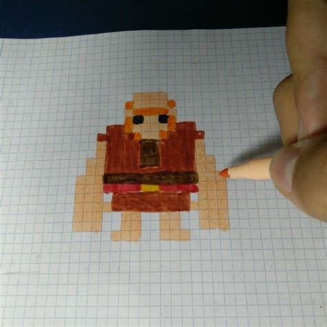 Gigante De Clash Royale Y Clash Of Clans Pixel Art Hama Beads