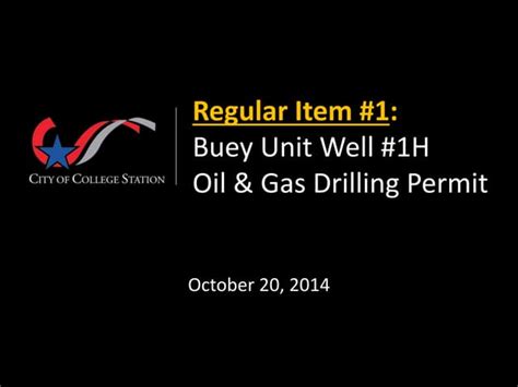 Buey Oil Well Permit Ppt