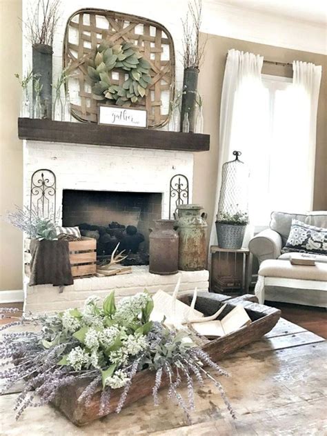 Shop farmhouse living room sets in a variety of styles and designs to choose from for every budget. 30 Gorgeous Farmhouse Fireplace Mantel Design and Decor ...