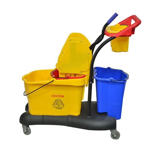 Nilkamal Multi Function Double Mop Trolley 81l For Cleaning And Mopping