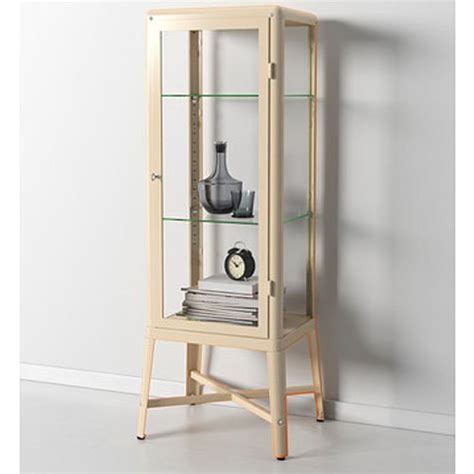 Ikea Fabrikor Glass Door Cabinet Dark Gray Lockable Industrial Design